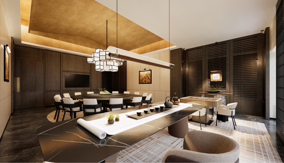 华美麓湖城市会客厅（室内改造）丨中国广州丨汉森伯盛国际设计集团-39