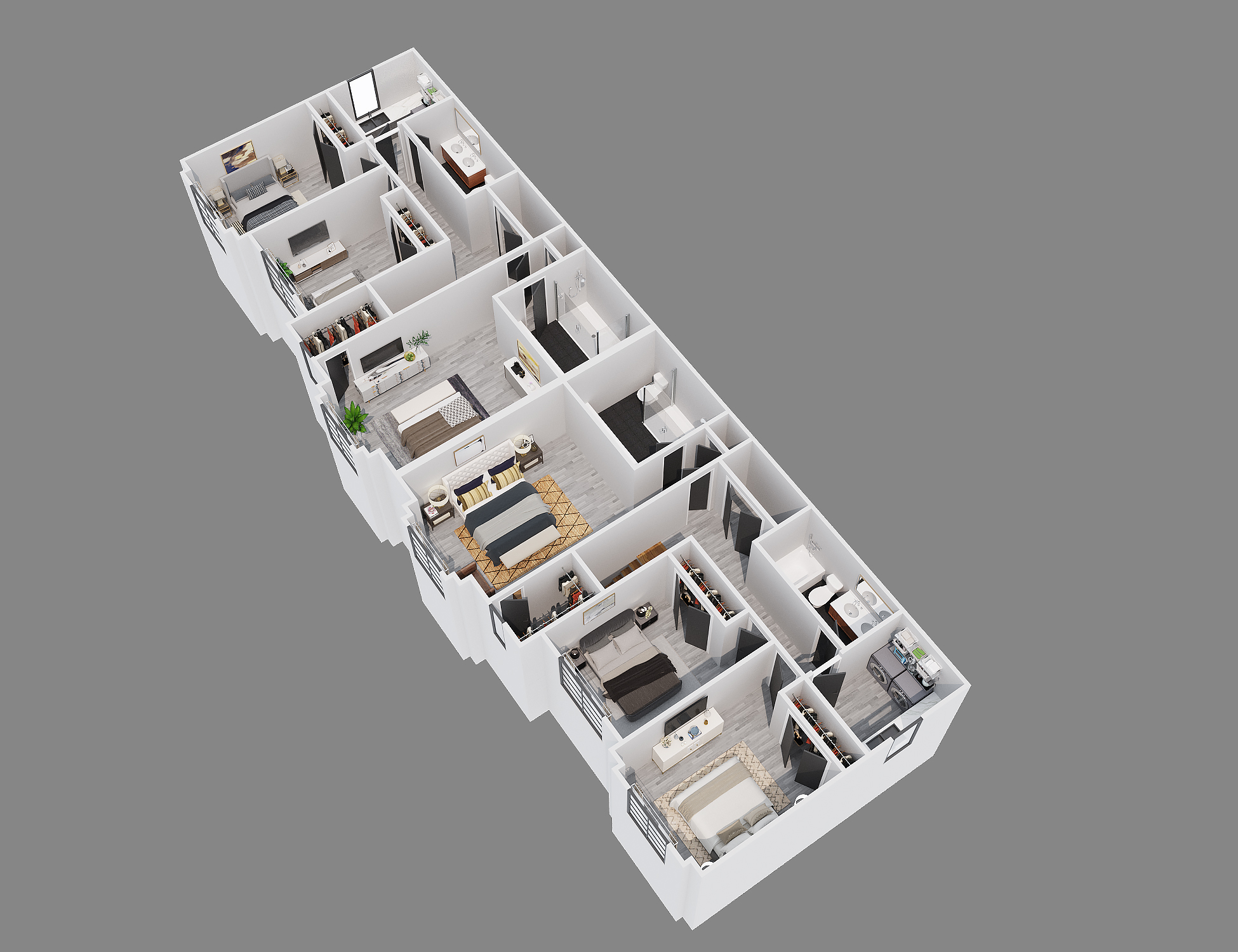 三维楼层平面图-11