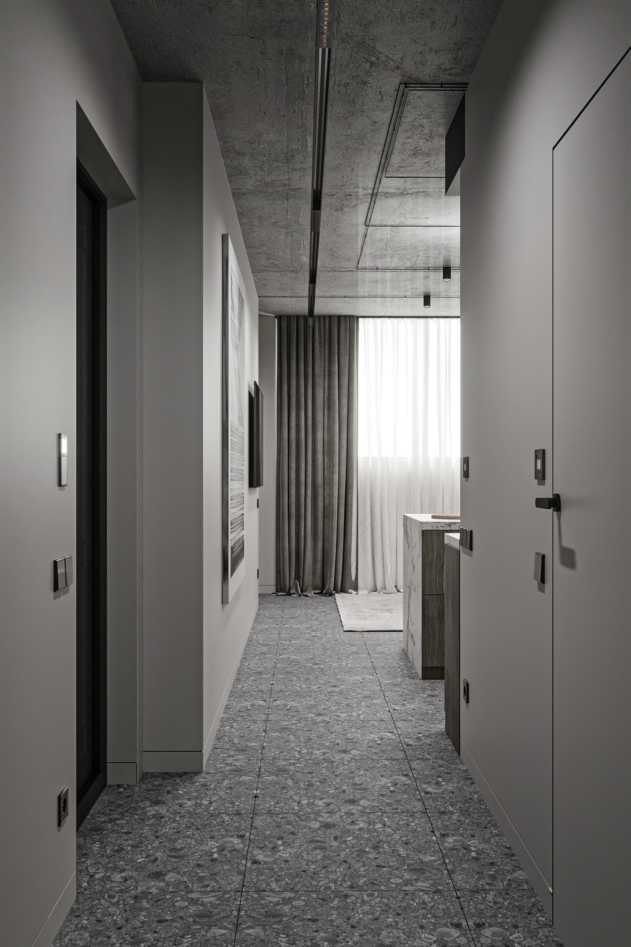 水泥质感，灰色系空间设计！-0