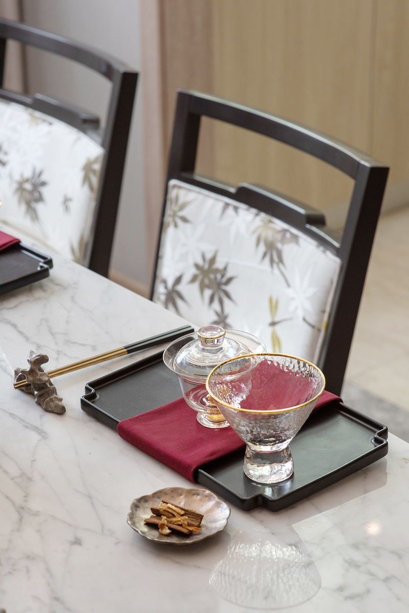 天津金辉北辰宜兴埠样板间 | 秋意浓烈的中式家居设计-16