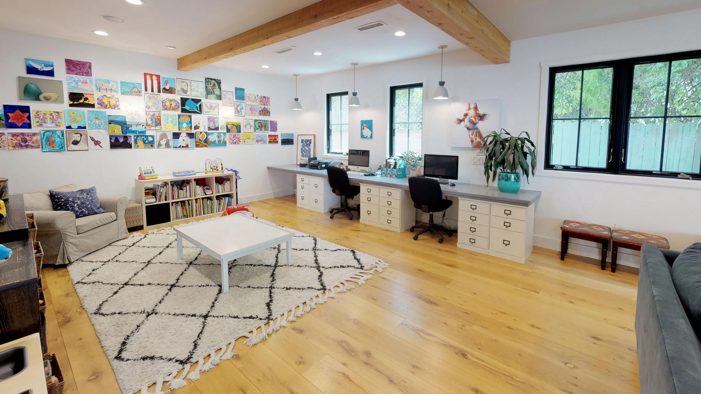 加州阳光下的现代农舍之家-12