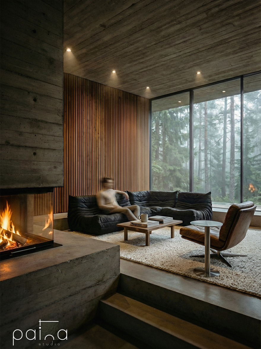 柔和粗野主义与中世纪现代风格丨Patina Studio-8