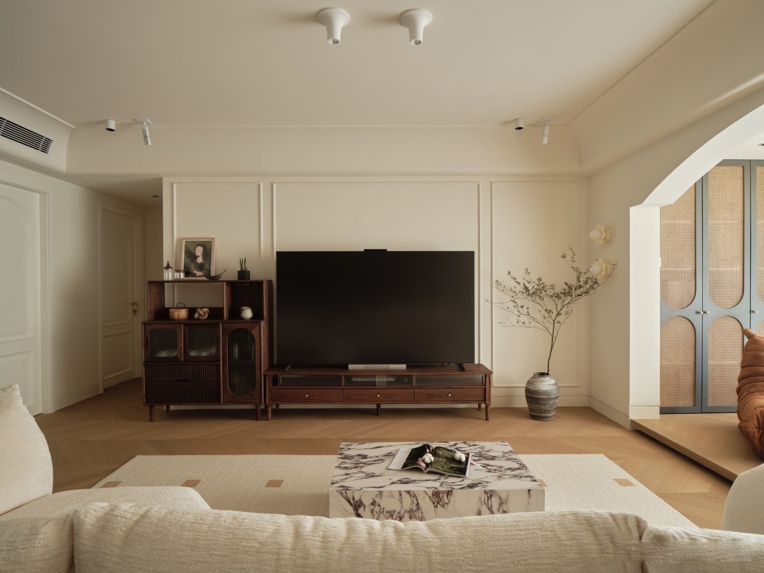 177㎡大平层高级感装修法式中古丨启物空间设计-0