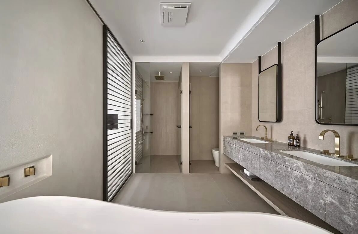 以大地色系与极简语言,构筑155平弹性功能丨中国台中丨新橙设计-64