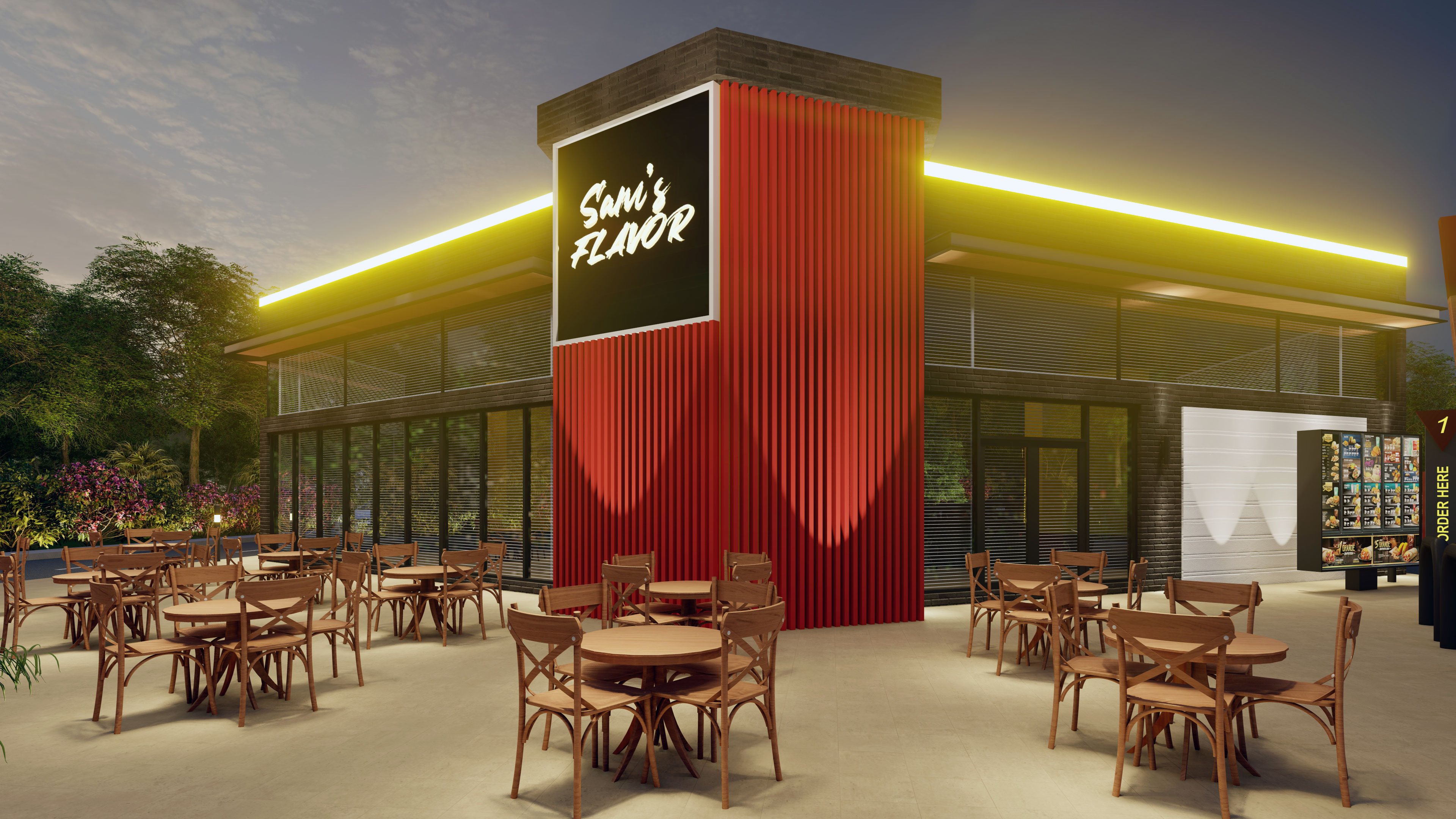 Fast food restaurant Design-9