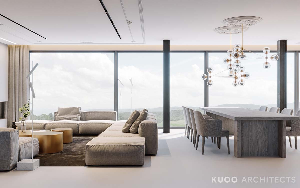 KUOO Architects设计--英国豪华与迷人的金属口音-7