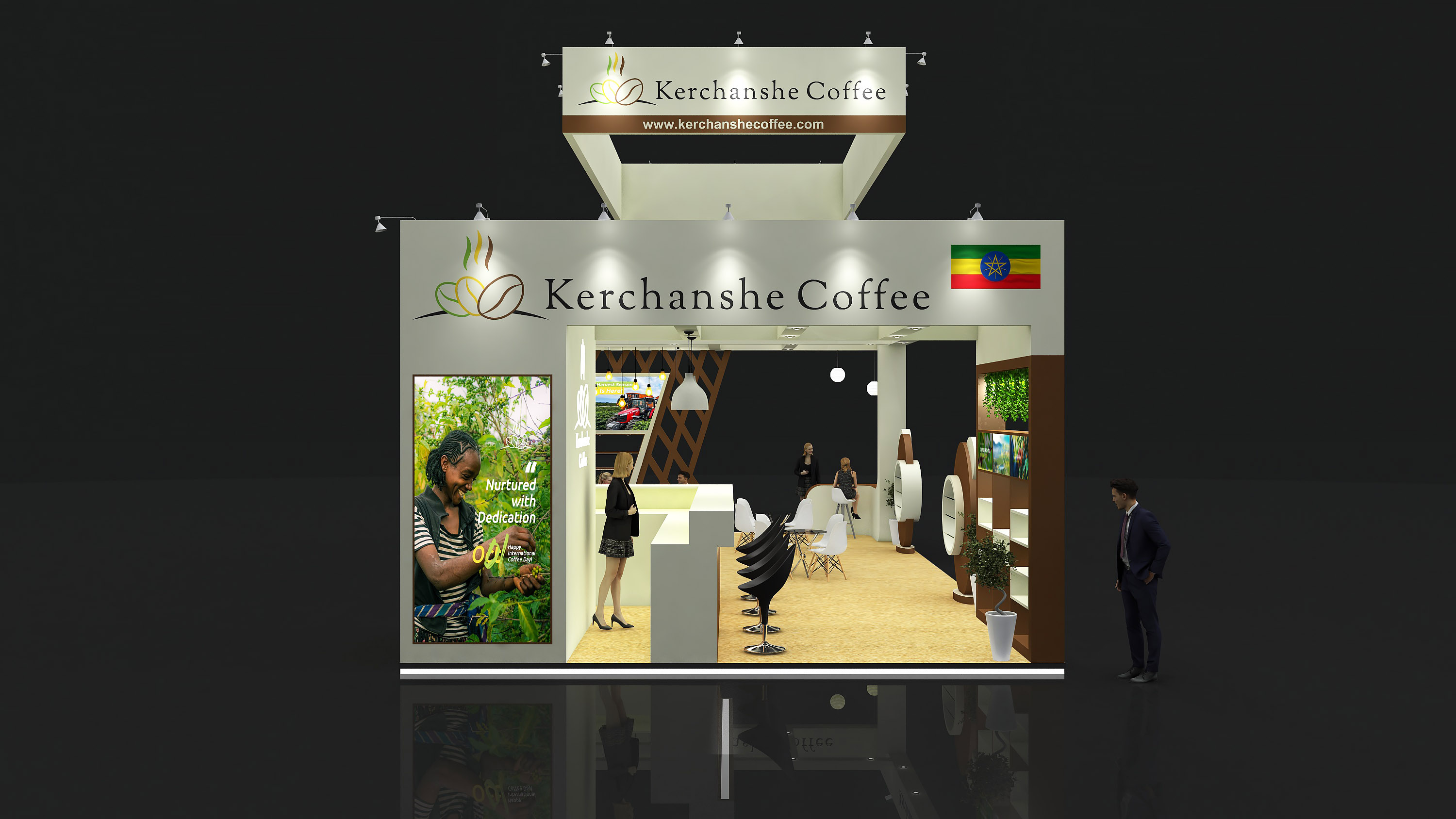 KERCHANSHE COFFEE 12X6M STALL DESIGN IN DUBAI-3