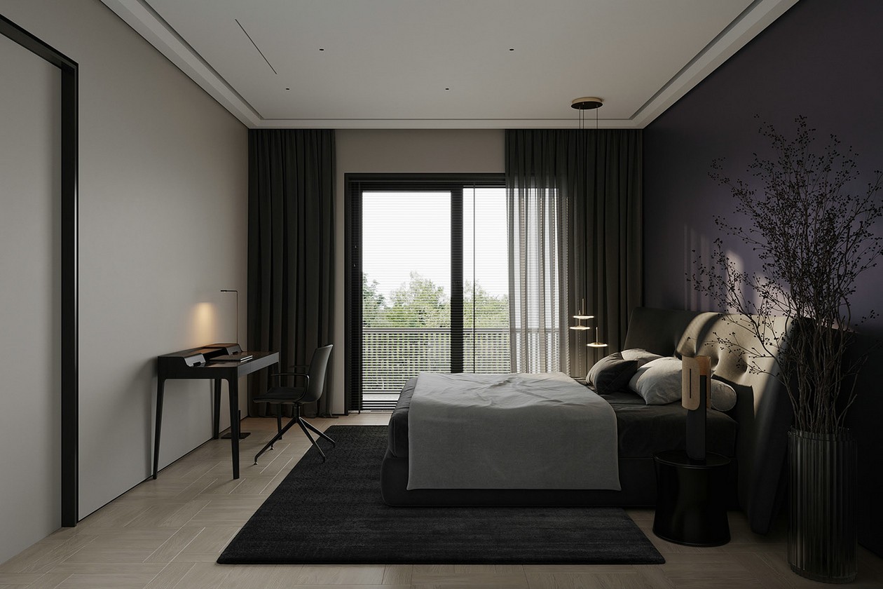 高级黑色系公寓设计-14