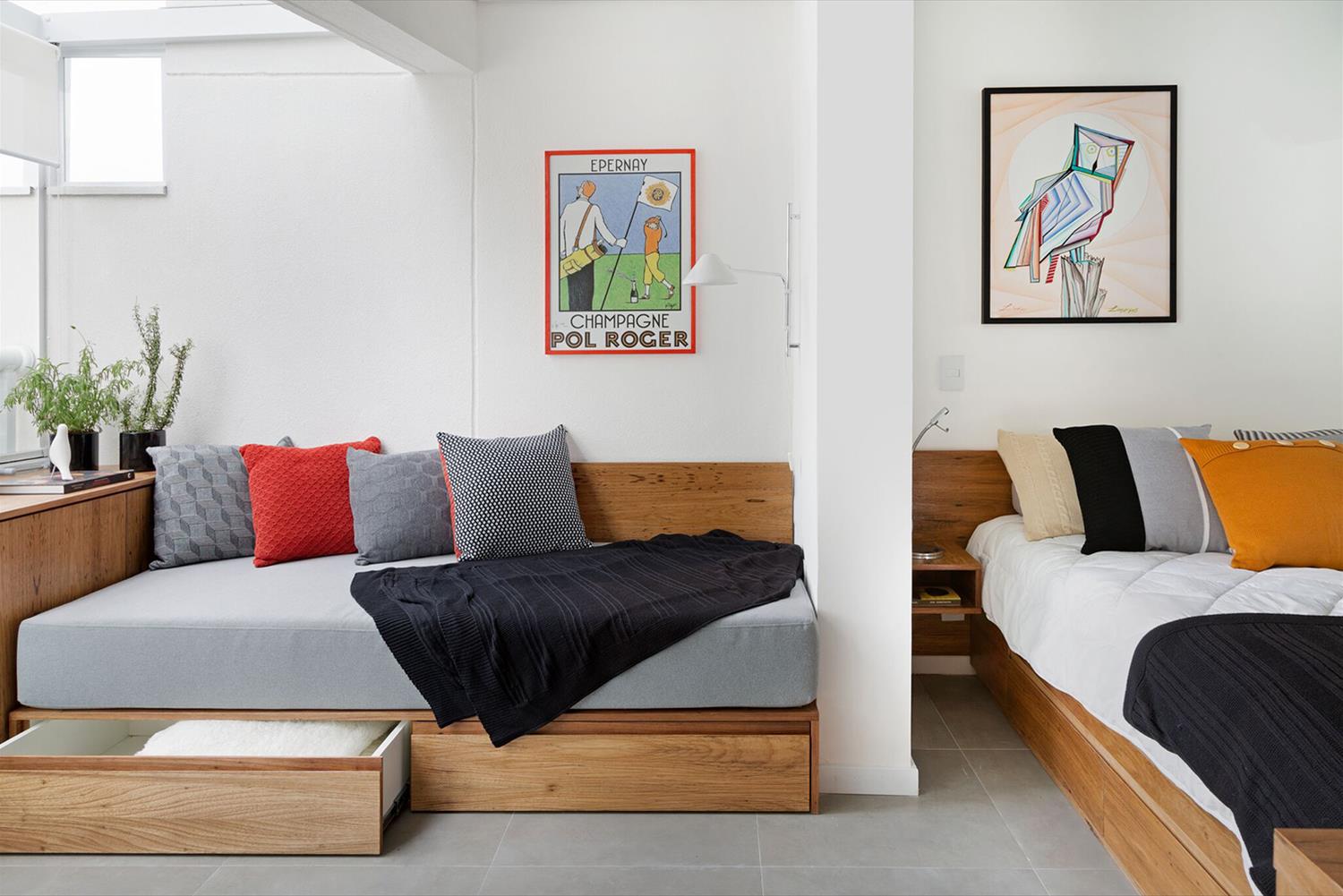 巴西 34 平米公寓的年轻时尚设计-10