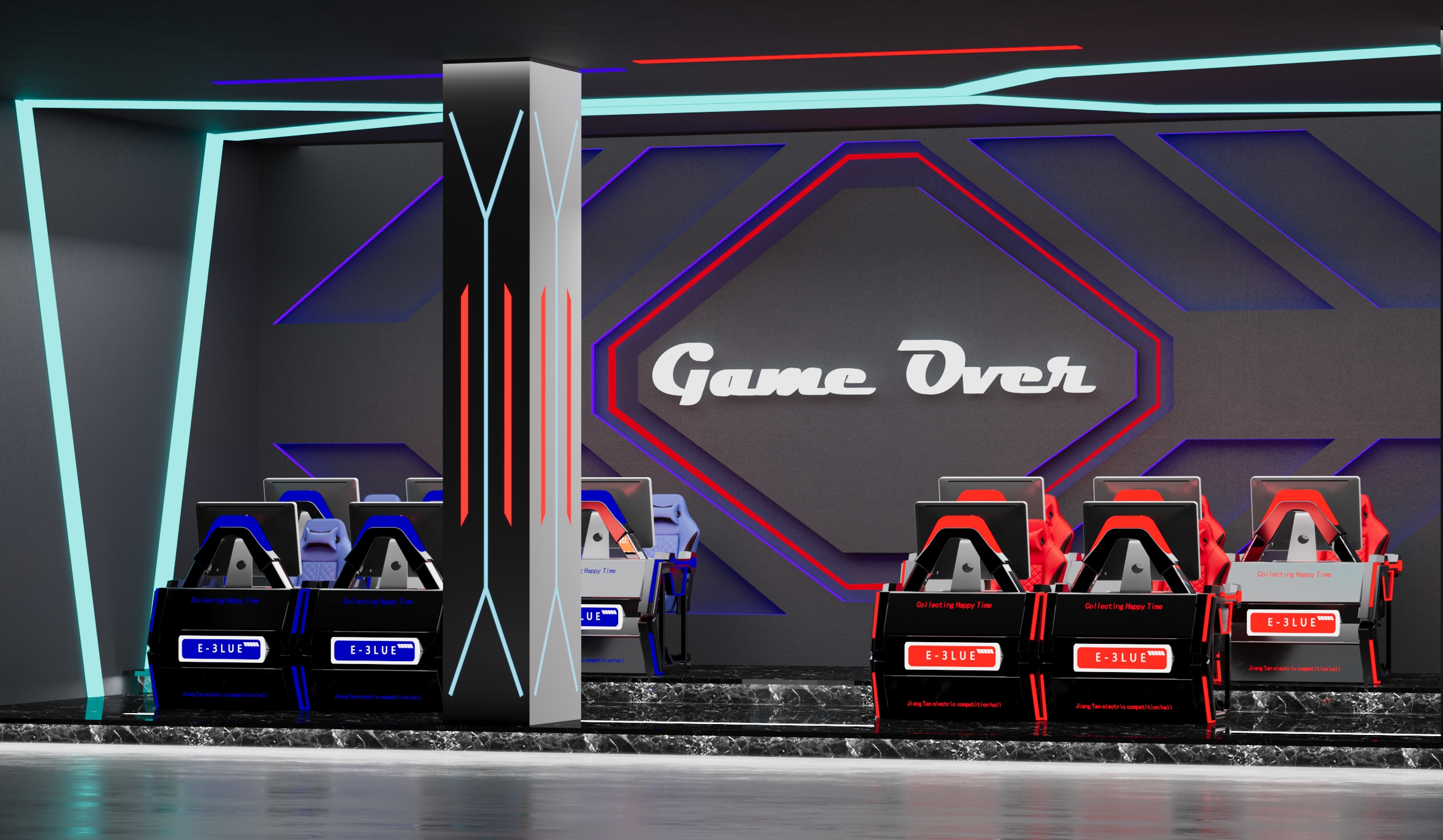 Riot Games 公司科技风室内设计-15