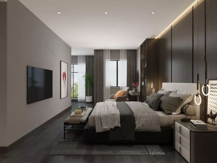 九里晴川现代轻奢风,高级灰与轻奢的完美融合-31