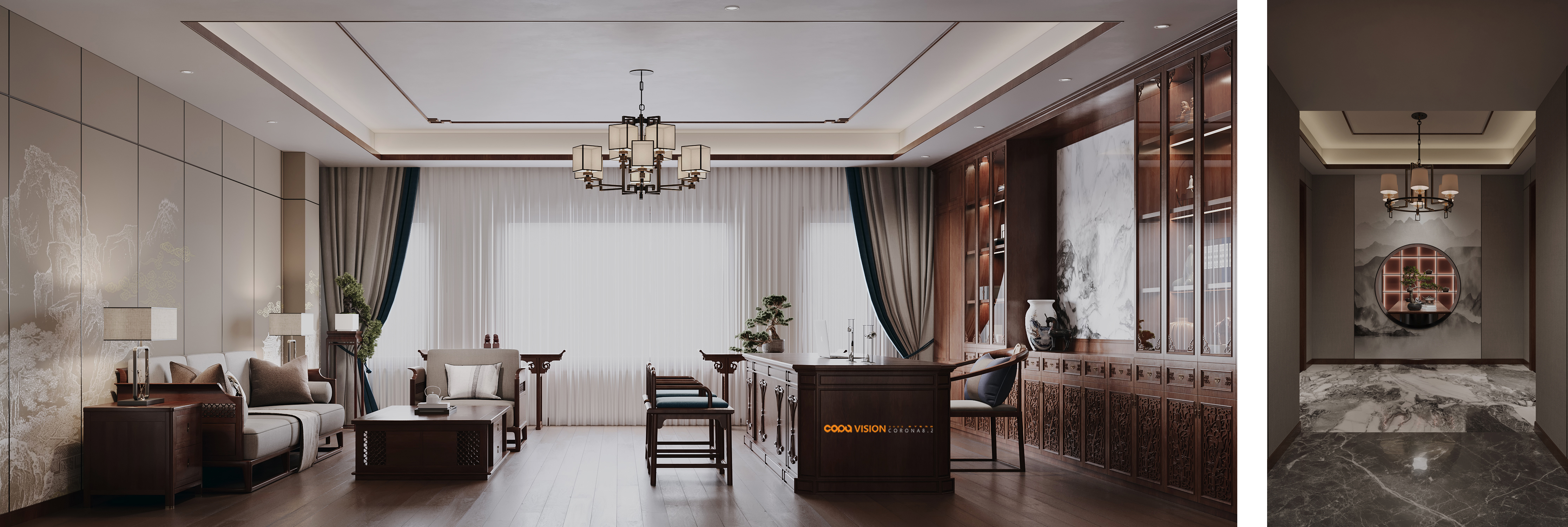 2022 年中下旬工装效果图表现作品丨靠背视觉-87