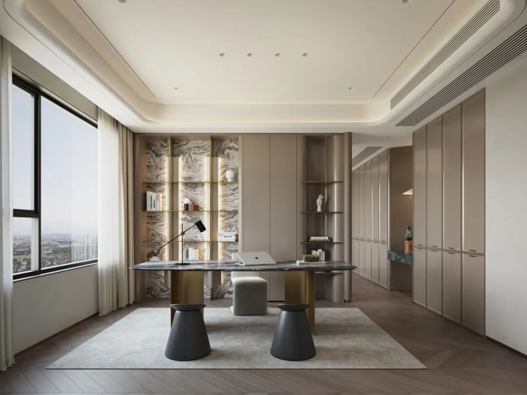 600㎡现代轻奢风丨浏河景苑丨中国湖南丨纵向·空间设计-63