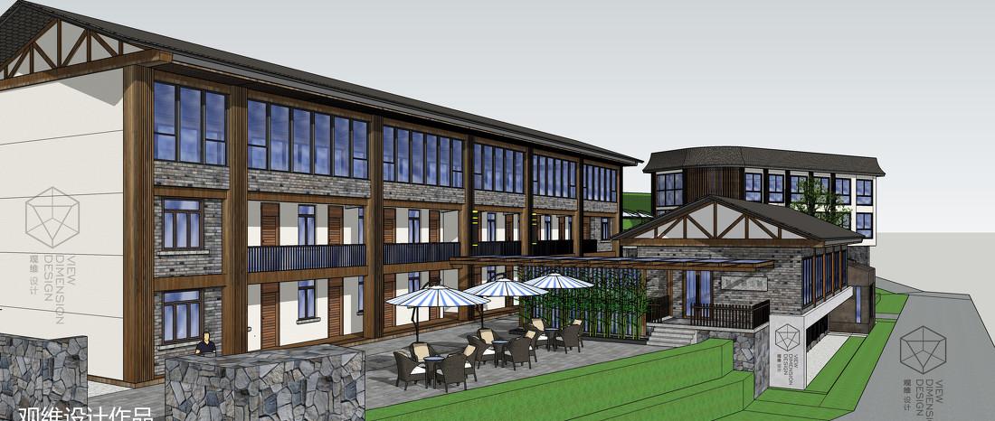 融合原木与现代的民宿改造设计-11