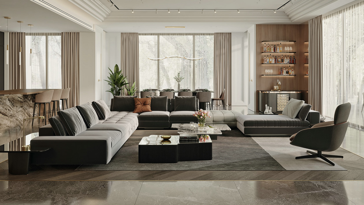 莫斯科千禧公园豪华住宅设计丨俄罗斯莫斯科-3