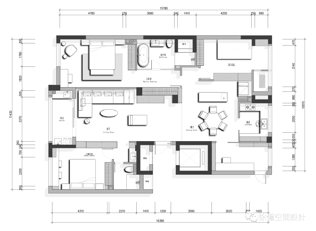 红色枫叶 · 徐弥设计的温馨三室两厅之家丨徐彌空間設計工作室-8