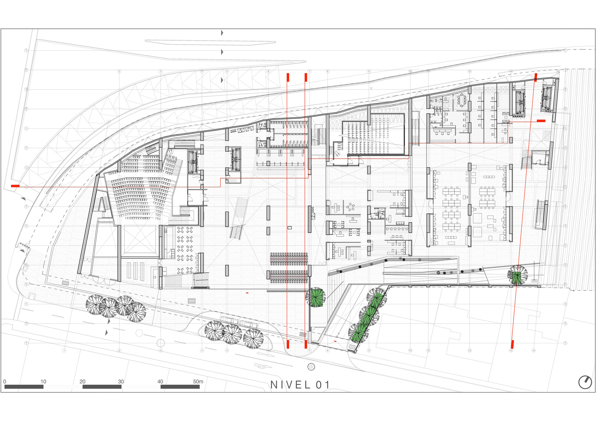 UTEC 校园建筑设计 | 人造悬崖与自然环境的完美融合-15