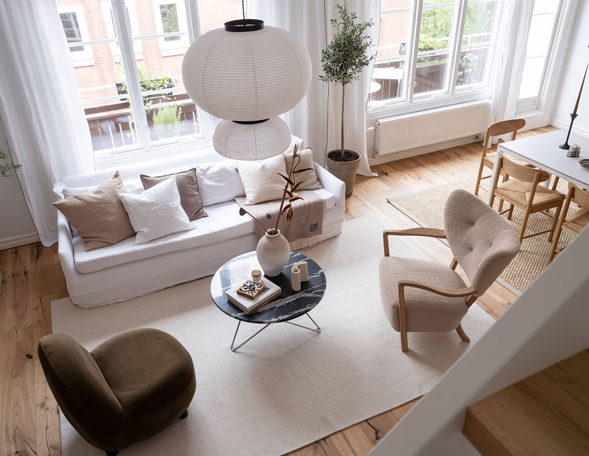 哥德堡温馨斯堪的纳维亚风格公寓-1