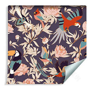 色彩墙纸打造温馨当代家居-22