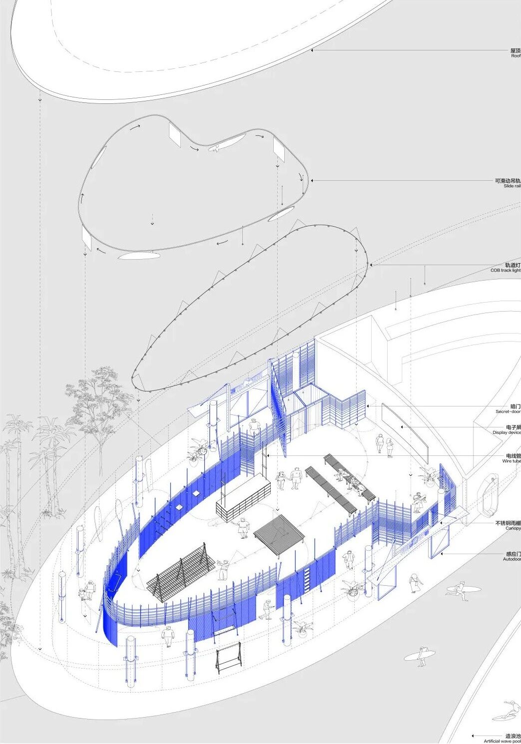 良式建筑|全国首个造浪池配套商店(Nice Try运动商店)丨中国万宁-93