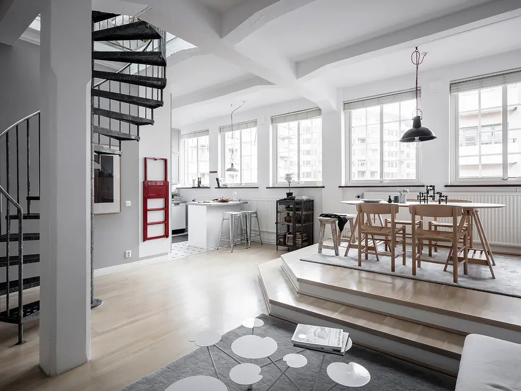 工业风三层 loft 公寓，独特设计令人惊艳-13