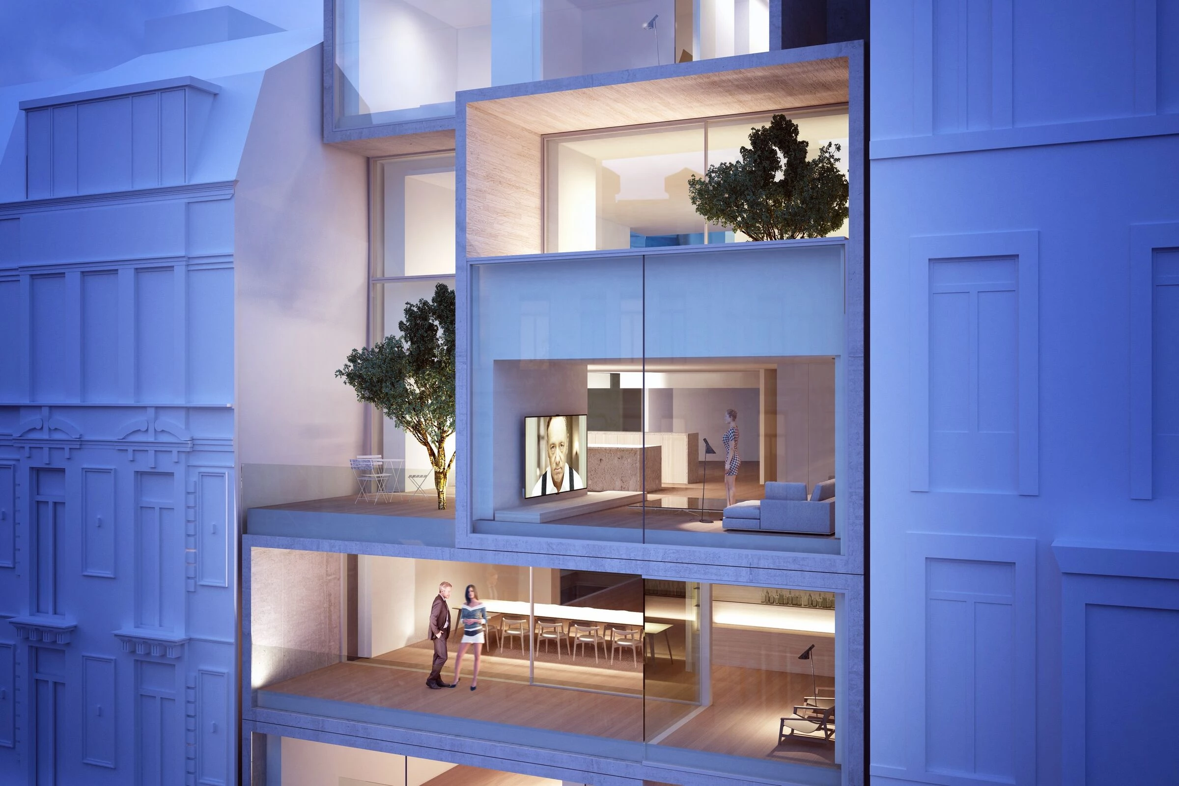 比利时黄金比例建筑——融入历史的奢华公寓与商店-29