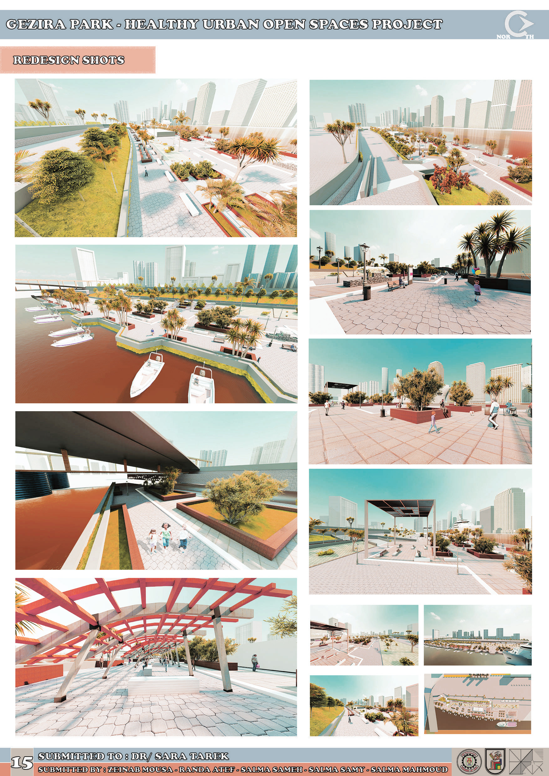 城市空间项目 杰济拉公园丨开罗大学工程学院建筑系-32