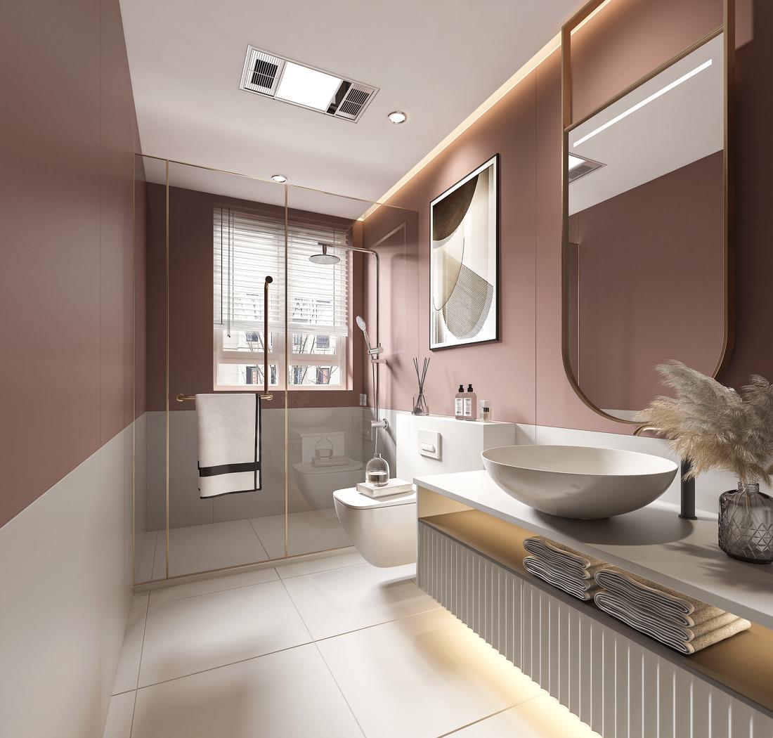 现代轻奢复式楼设计-14