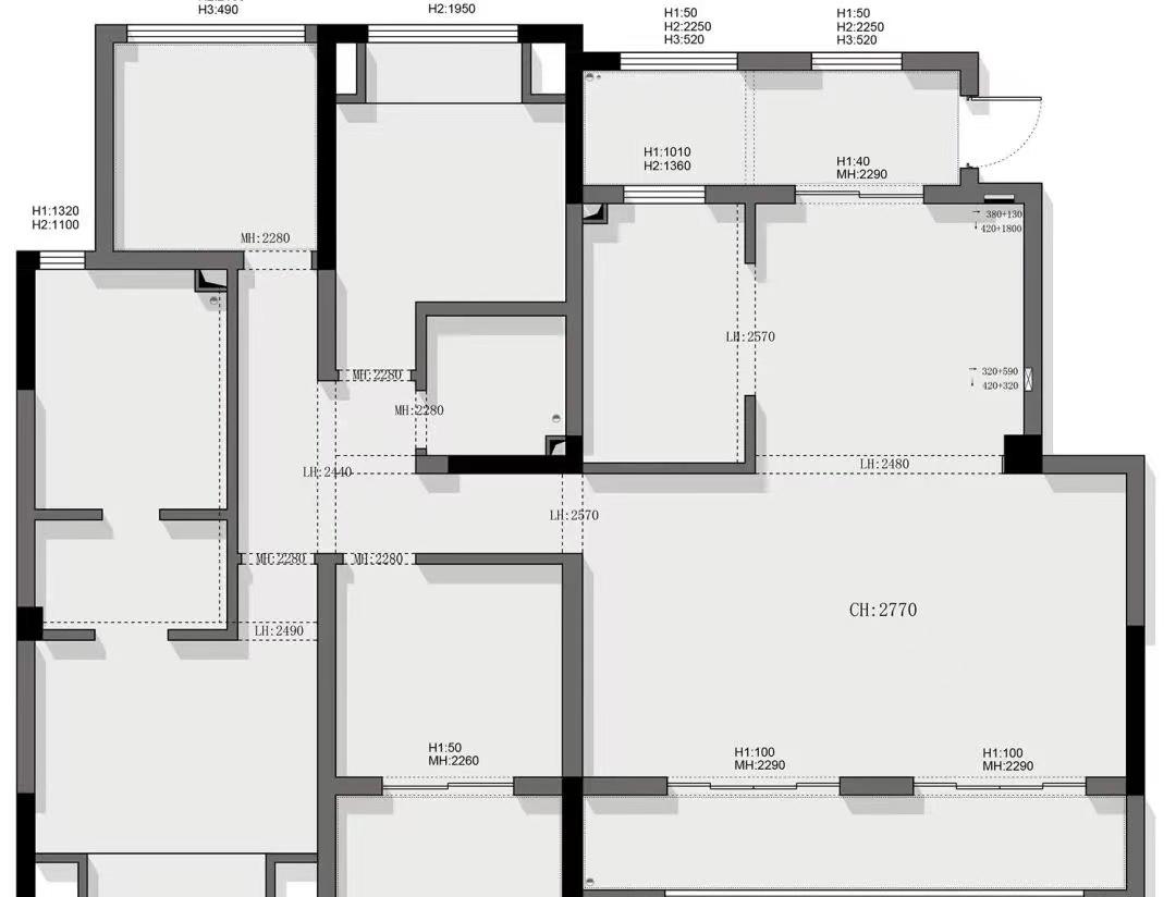 现代轻奢二胎家庭平层设计丨中国芜湖丨芜湖鸿鹄设计-1