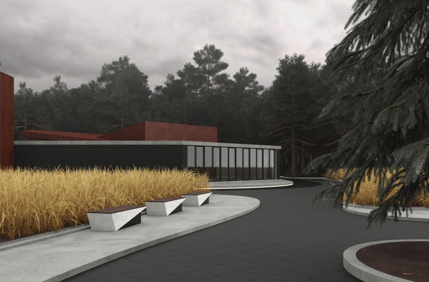 火葬场建筑设计丨乌克兰利沃夫丨Anastasiia Dereshivska-27