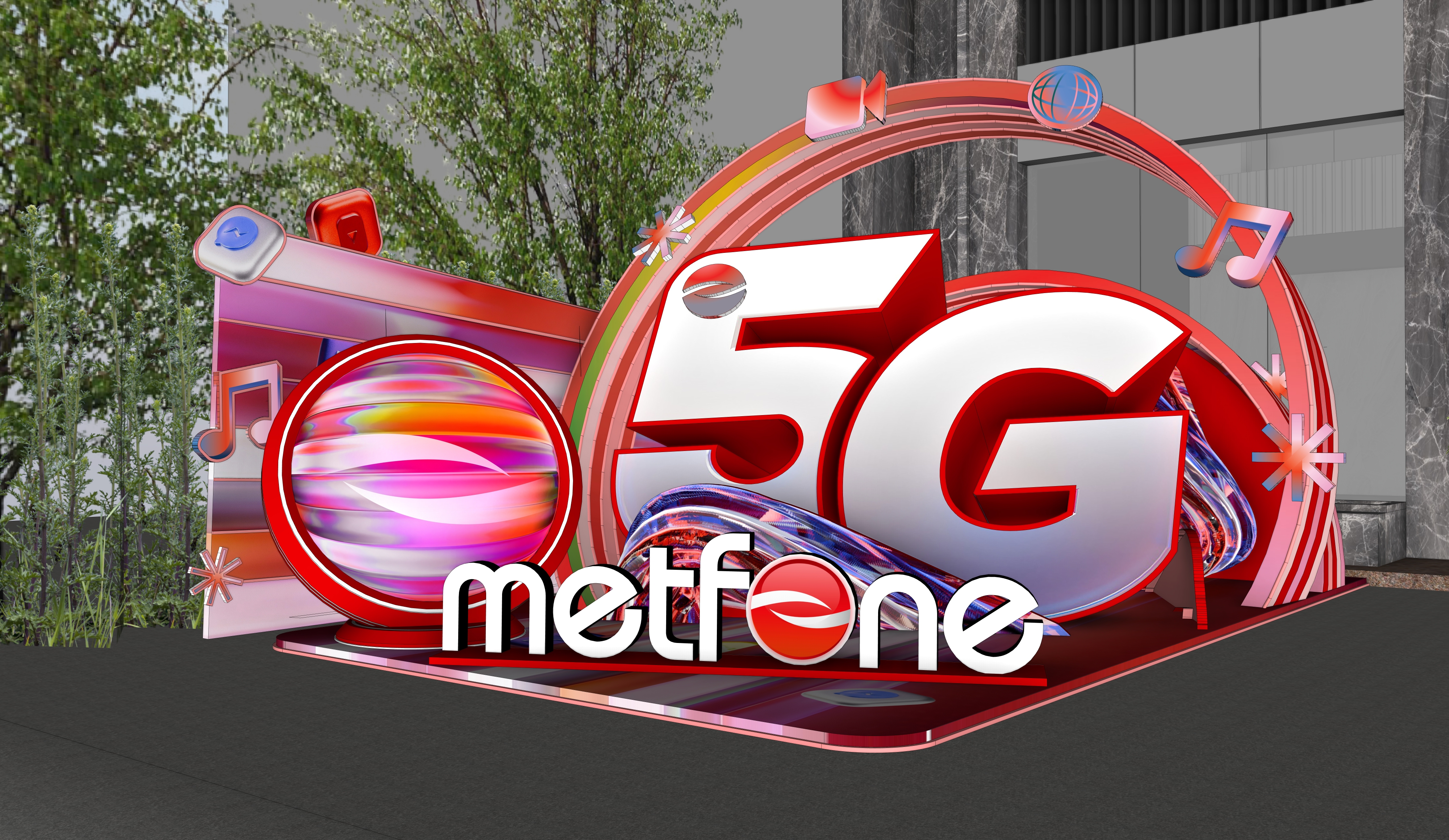 METFONE 5G DISPLAY (5G移动服务庆典展示)丨柬埔寨-3