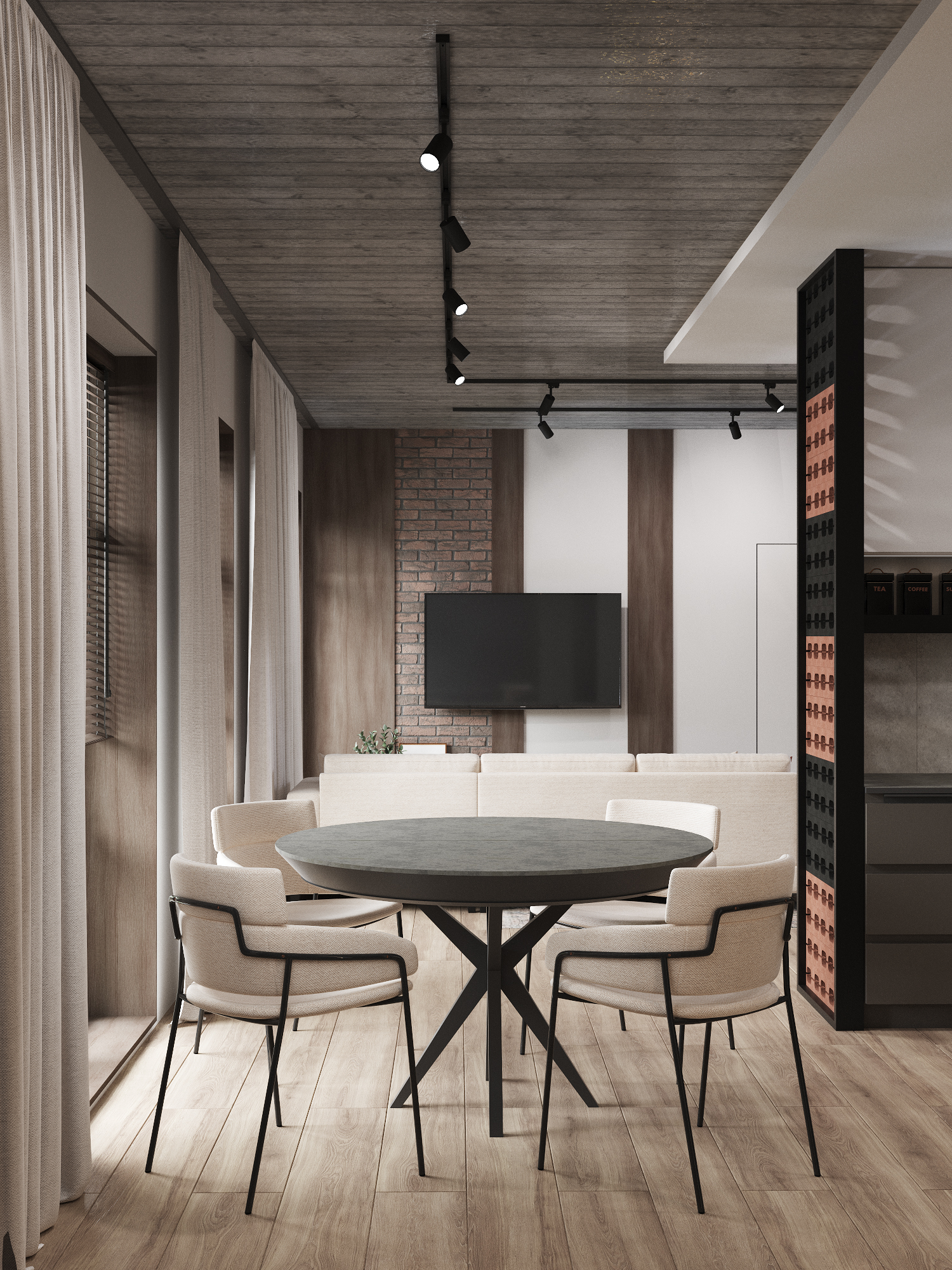 现代阁楼与民族图案-6