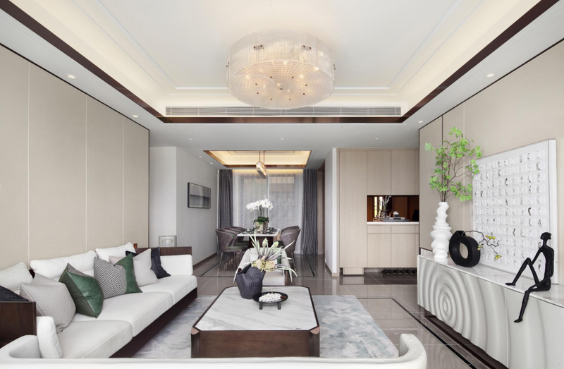 肇庆世茂滨江壹号样板间设计 | 空谷茗悠，知味赏韵-144