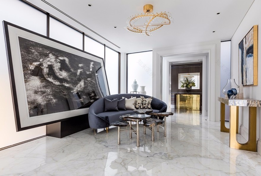 英伦典雅与现代艺术交融的圣詹姆斯街华宅-17