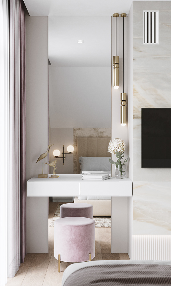 乌克兰 110㎡浅色系公寓设计-40