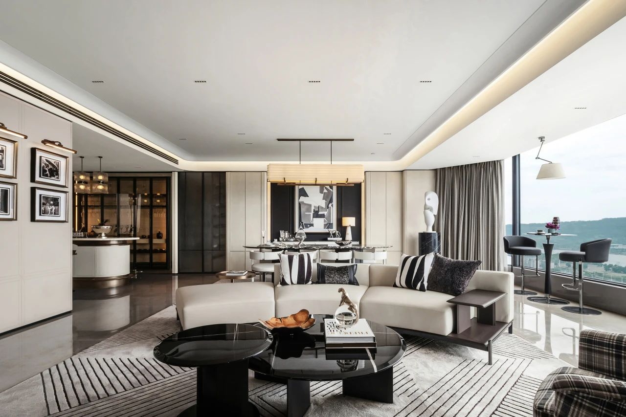 南宁轨道C11观景大平层344㎡丨中国南宁丨李益中空间设计-21