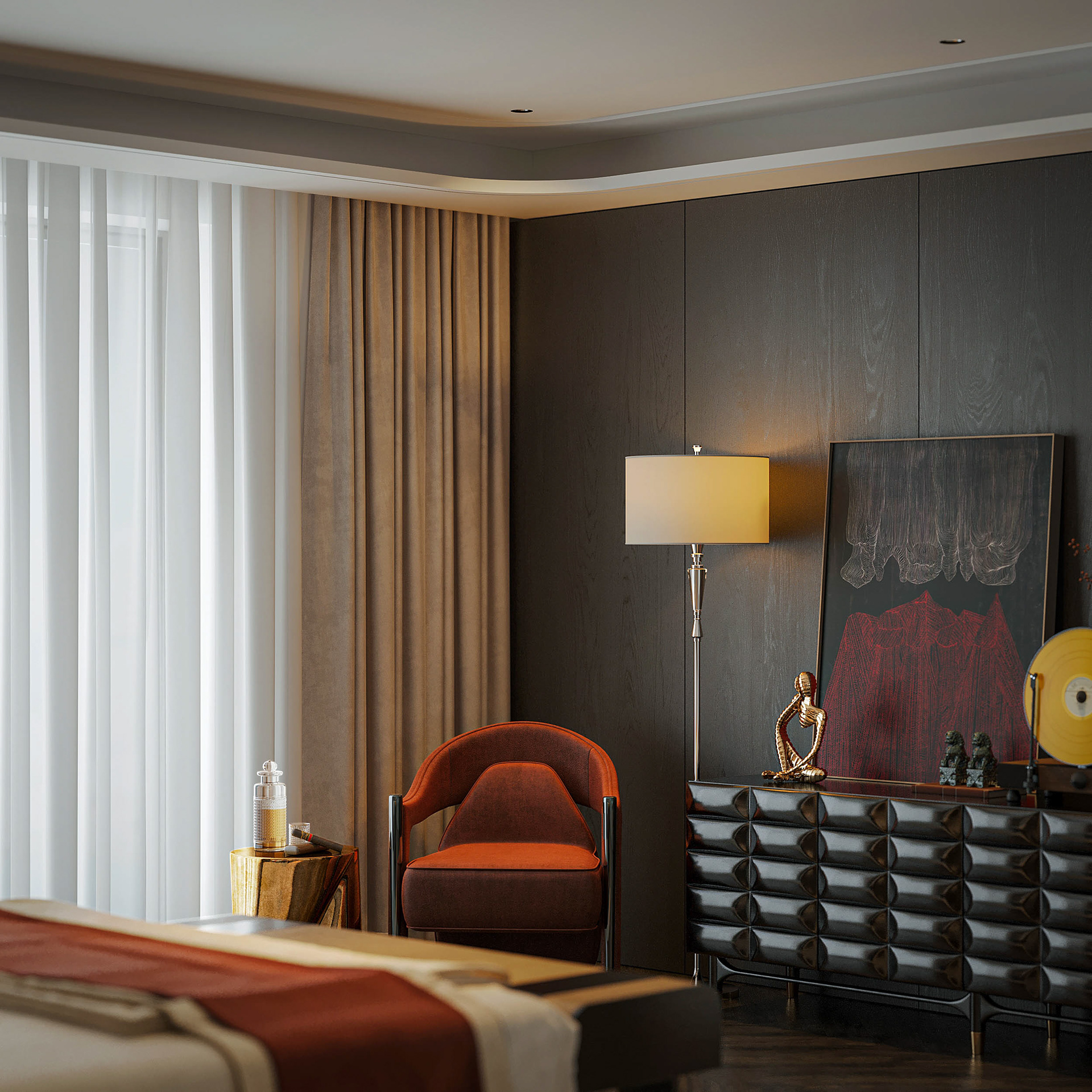 3dsmax Premium Bedroom Model-17