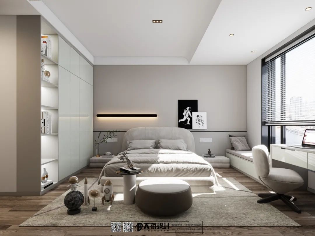 极简轻奢义乌 326㎡贵气住宅设计丨大有团队-35