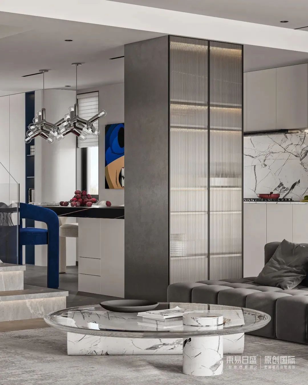 一屋子的简洁，一生活的舒适——300㎡极简风豪宅装修-33