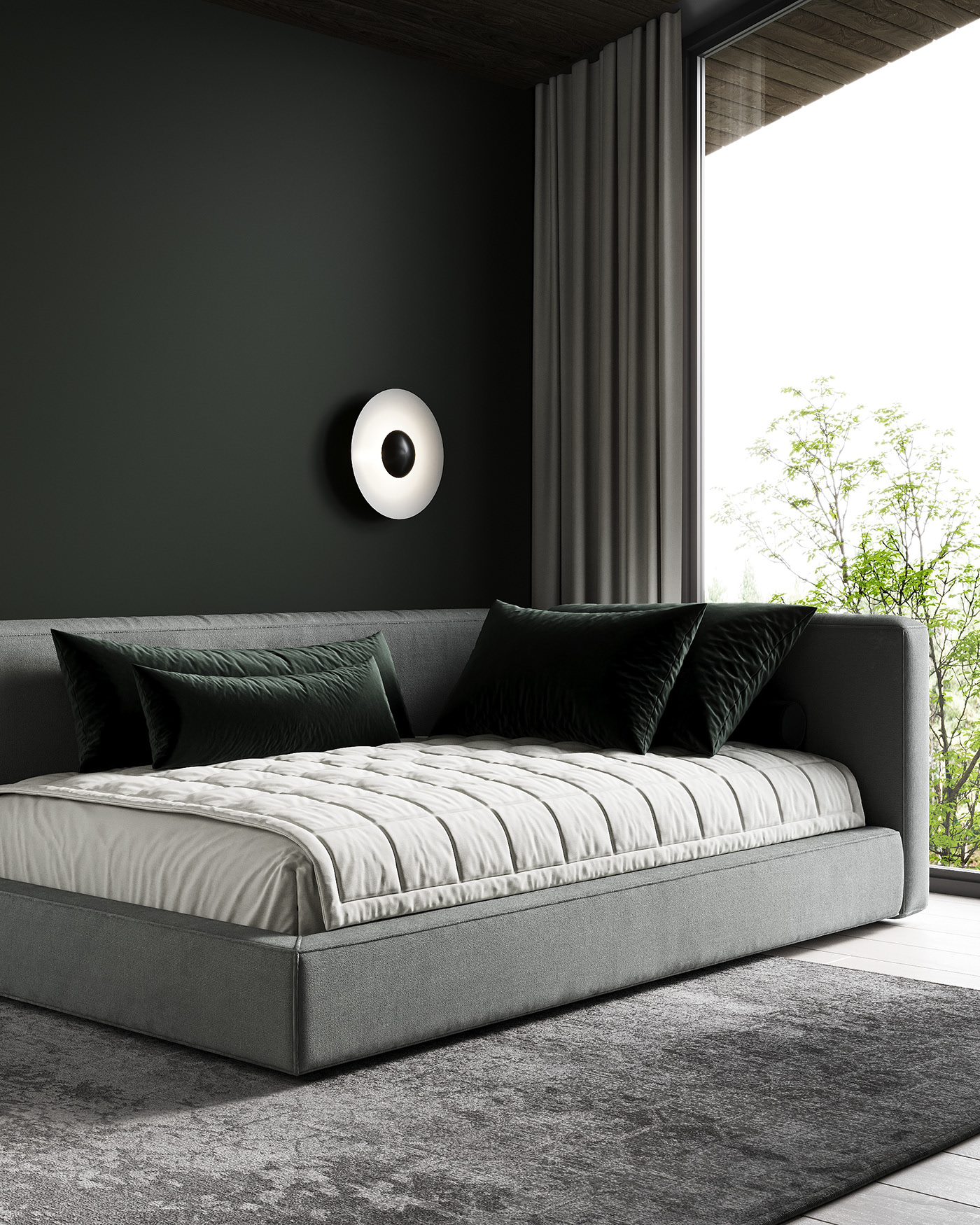 意式黑灰轻奢风室内设计-39