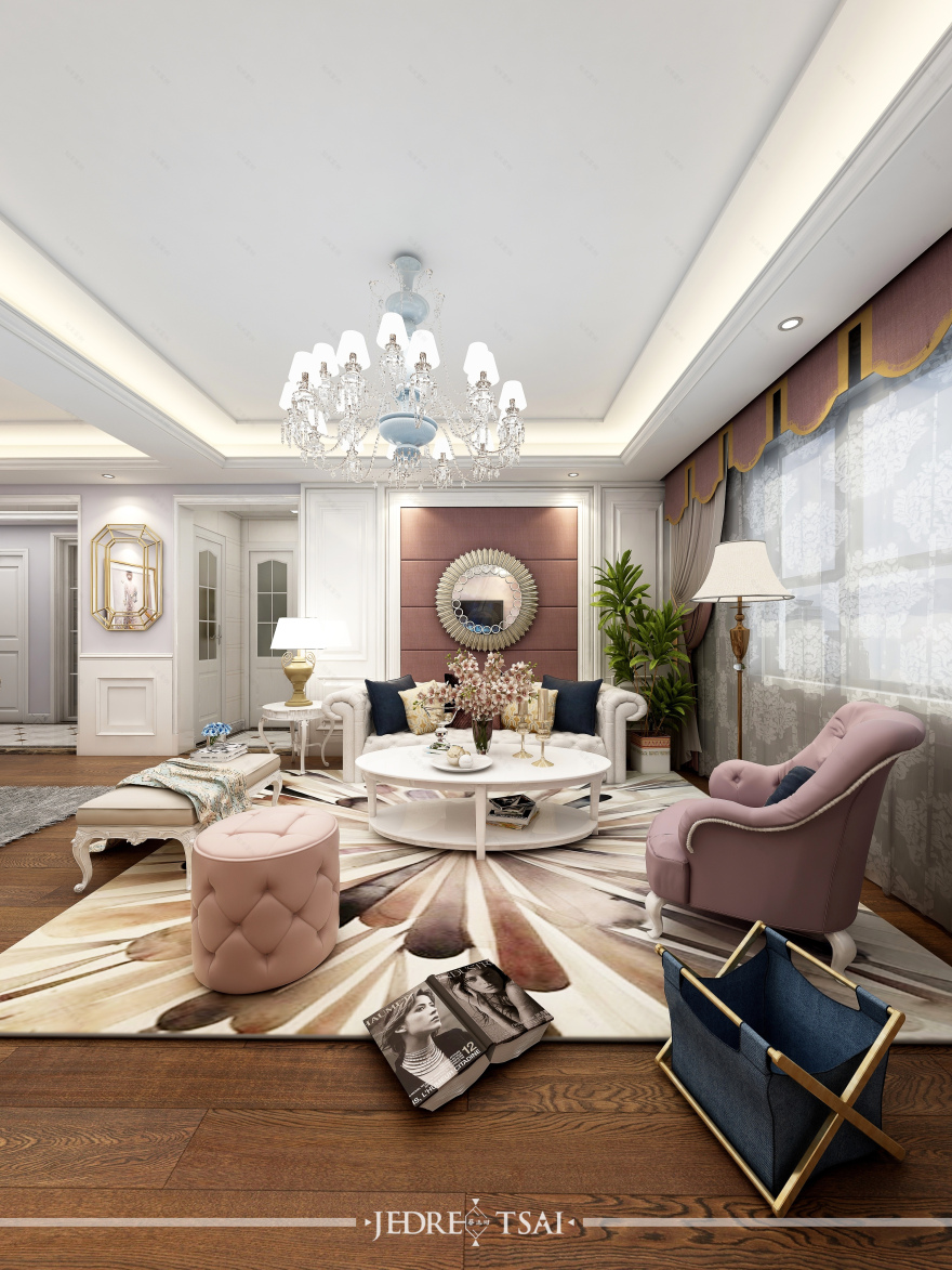 紫粉简欧风,温馨浪漫优雅-7