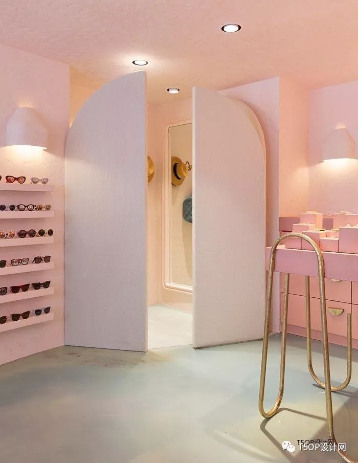 Lucy Folk设计悉尼街头粉色配饰店-7