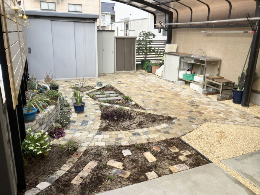 M様邸洋风庭院改造-18