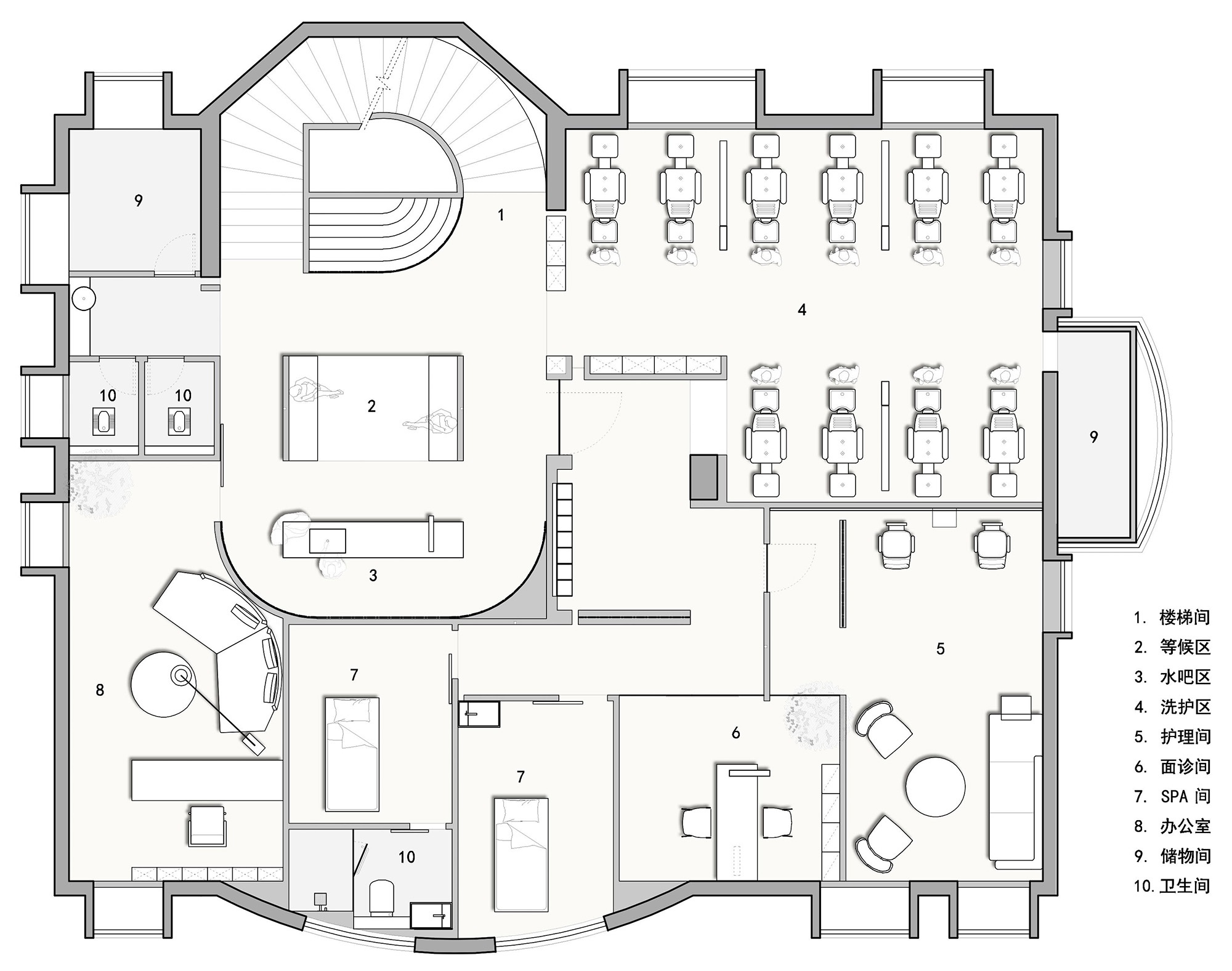 东尼·熙可造型（别墅店）丨中国汕头丨文因兀设计事务所-68
