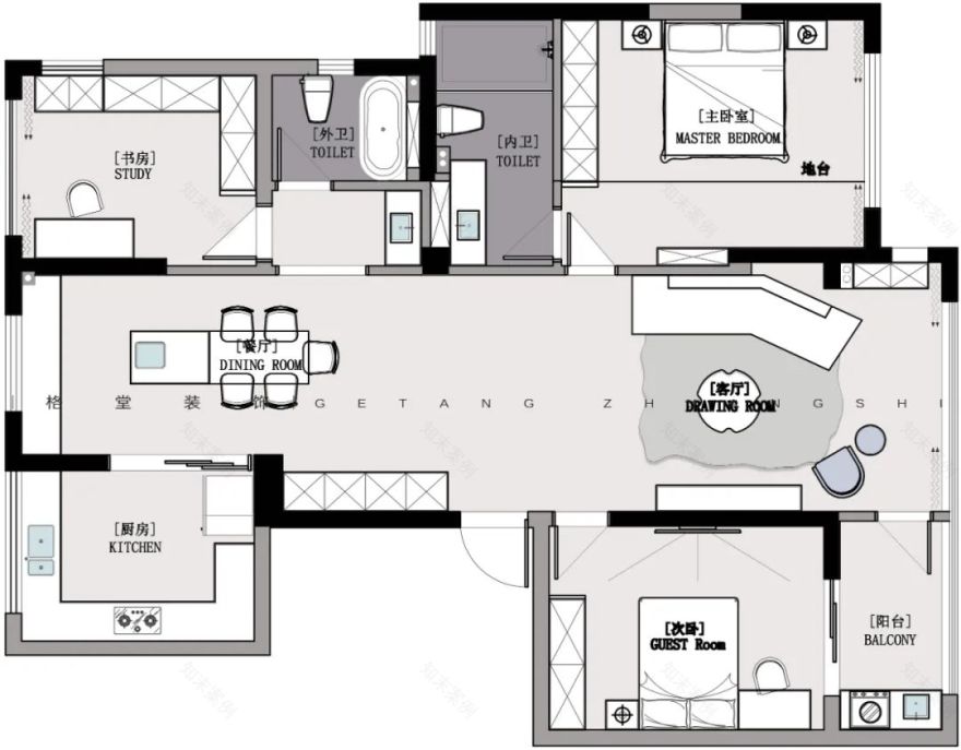 观棠府现代简约家居设计丨简真-71
