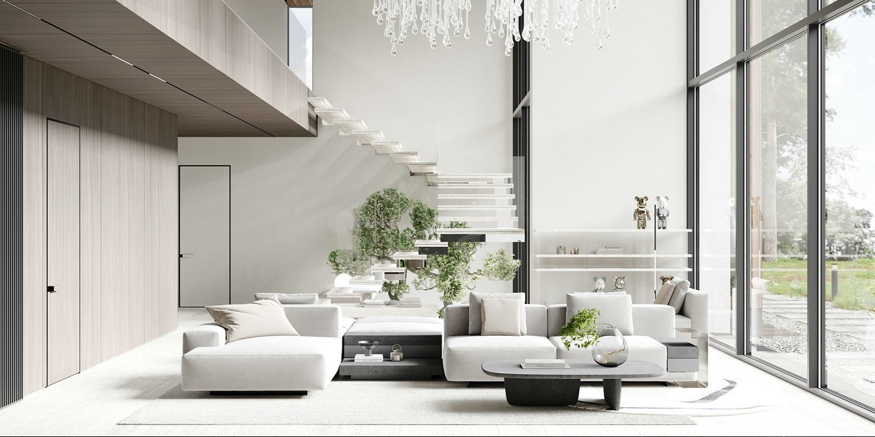 乌克兰简约风别墅设计 超有设计感-4