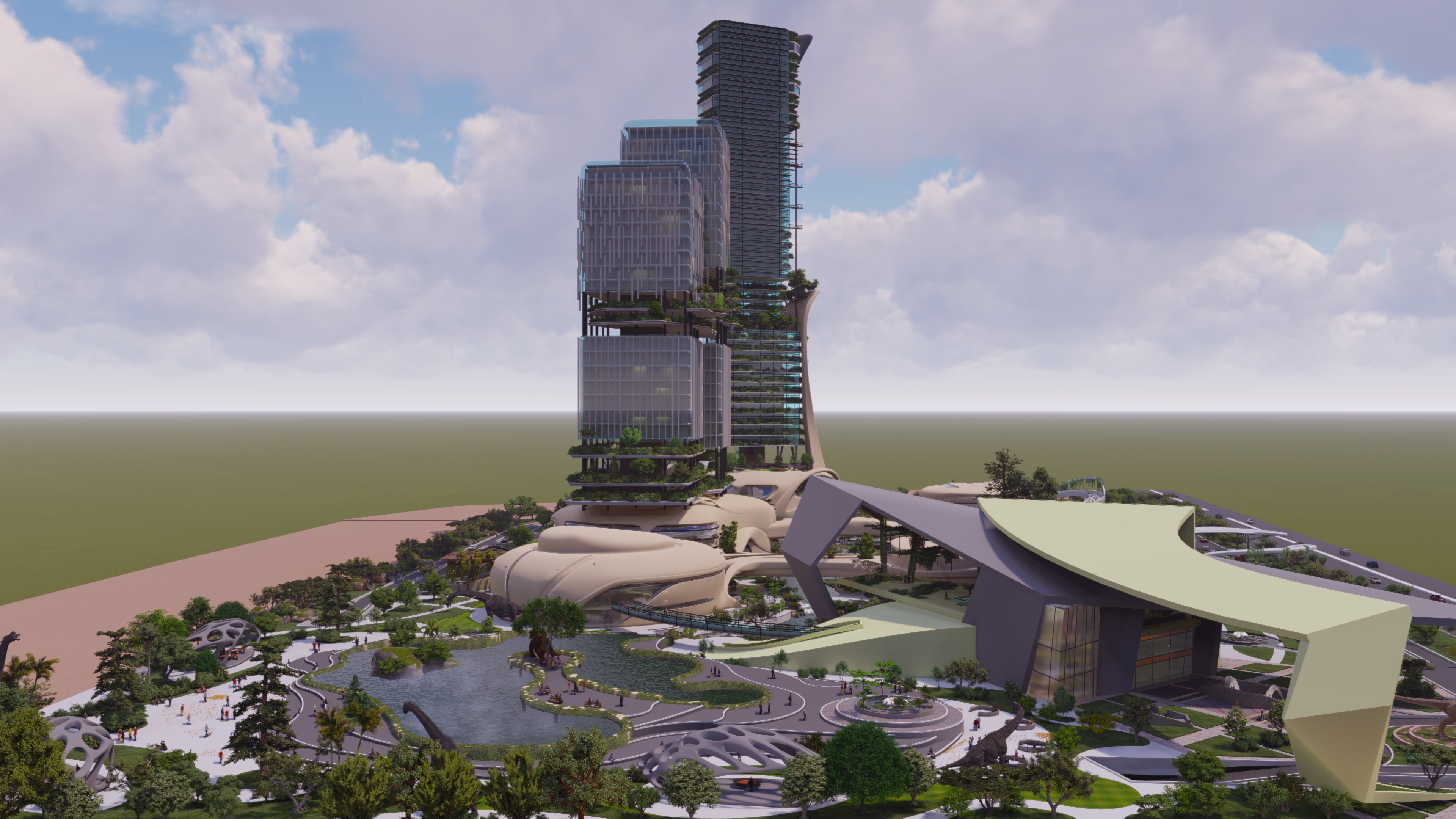 Cultural Forest Dinosaur Mixed use center-5