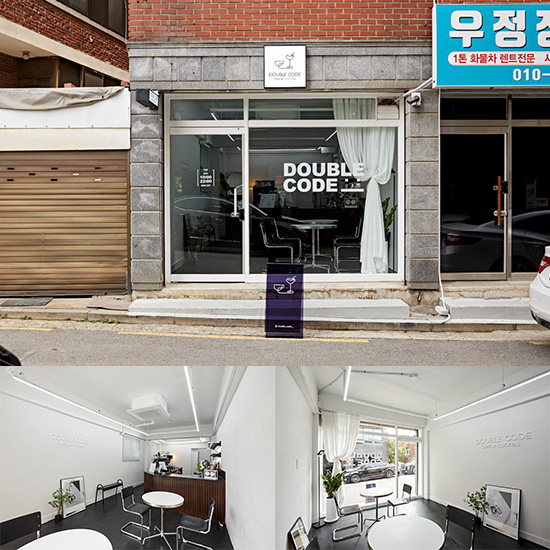 十平米白色极简咖啡厅设计-1