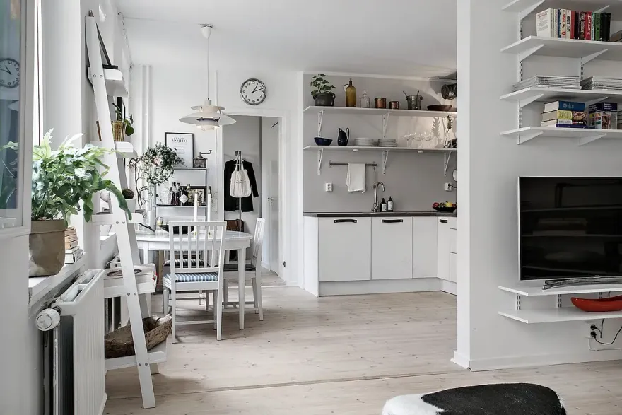 黑白时尚小户型,尽享悠然夏日-8