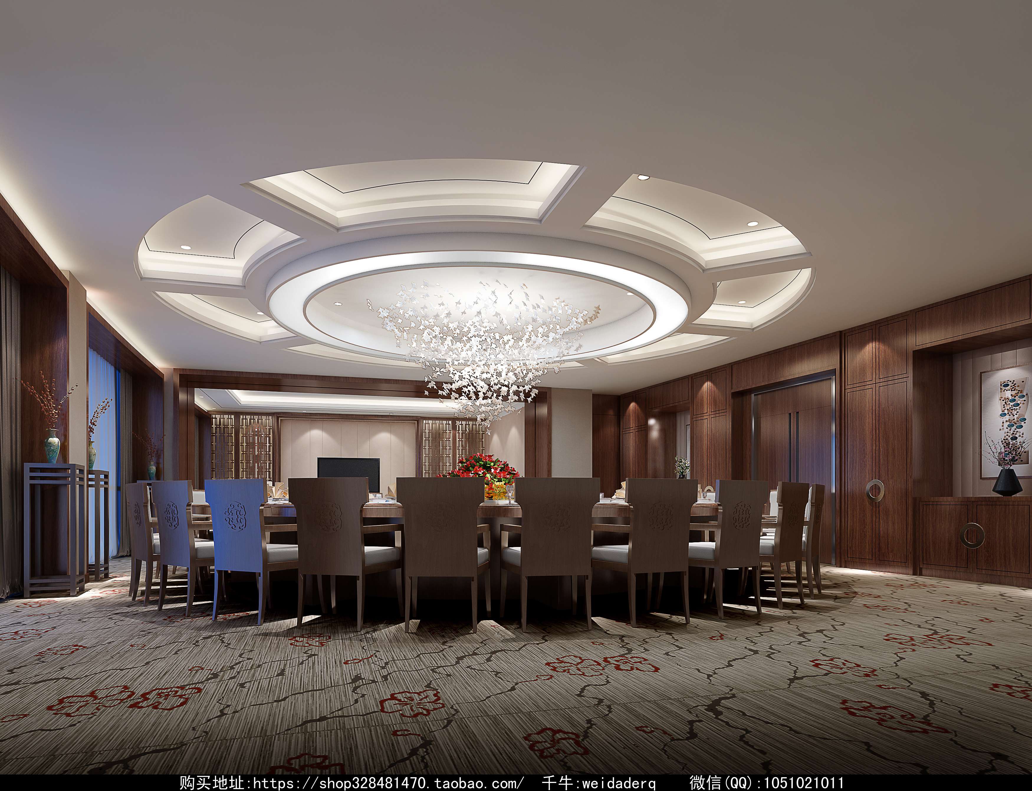 餐厅设计效果图中餐厅餐厅包间包房小吃店面馆工业主题餐厅-9-0